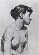 E.Phillips Fox Nude Study oil